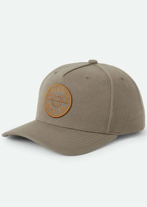 Brixton Men's Crest C MP Snapback Cap made by Brixton