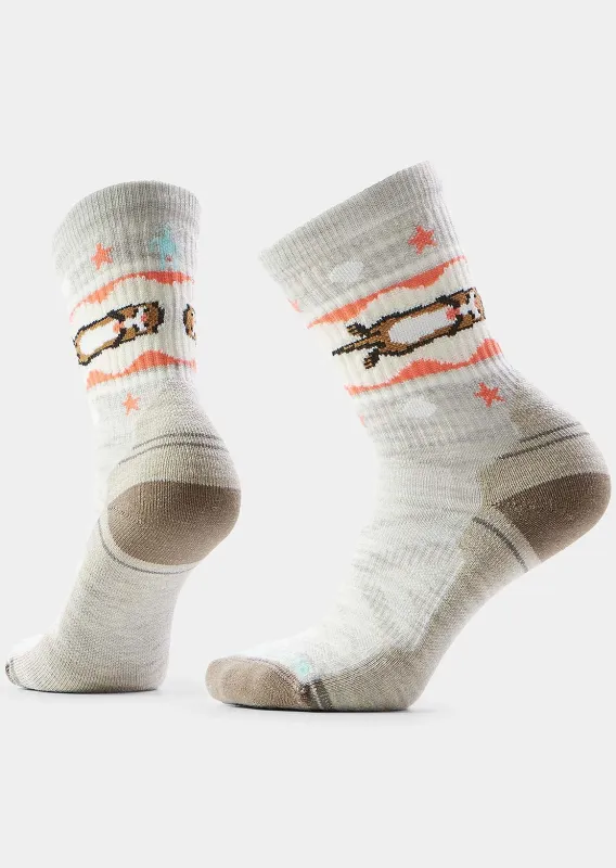 Smartwool Women's Hike Light Cushion Otter Float Crew Socks made by Smartwool