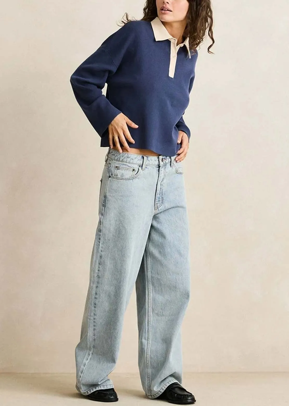 Rhythm Women's Rugby Polo Knit Sweater sold by Prfo product image thumbnail 3