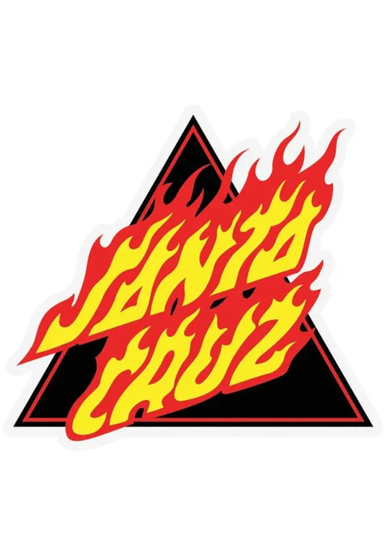 Santa Cruz Unisex Flamed Not a Dot Sticker made by Santa Cruz Skateboards