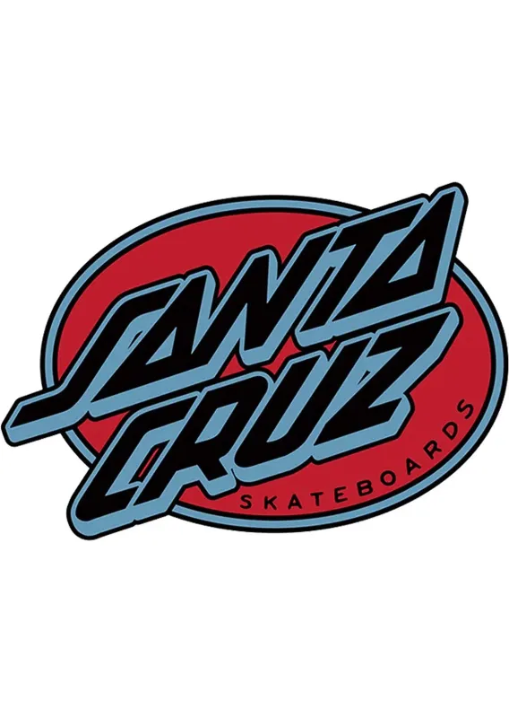 Santa Cruz Unisex Oval Outline Sticker made by Santa Cruz Skateboards