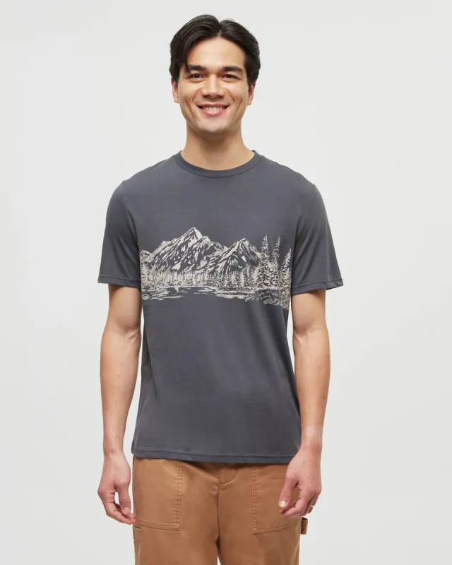 Tentree Men's Mountain Scenic T-Shirt made by tentree