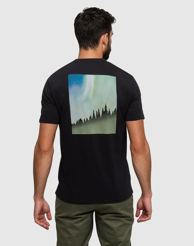 Tentree Men's Northern Aurora T-Shirt made by tentree