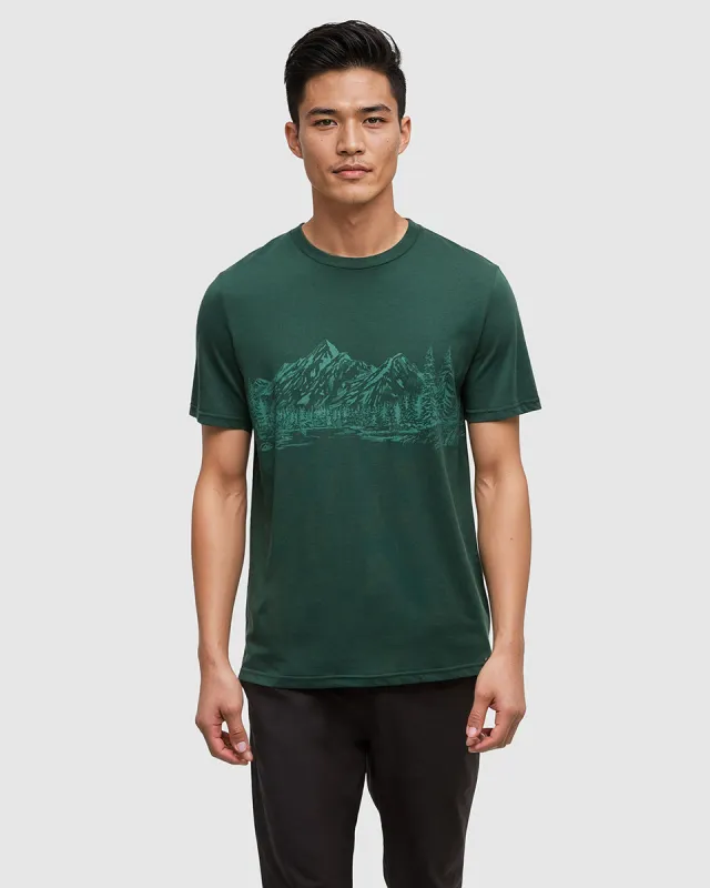 Tentree Men's Mountain Scenic T-Shirt made by tentree