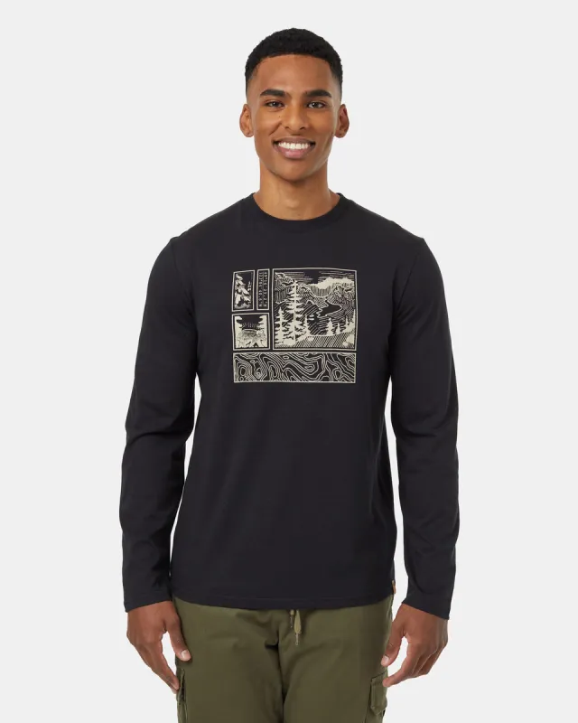 Tentree Men's Topography Stamp Longsleeve made by tentree