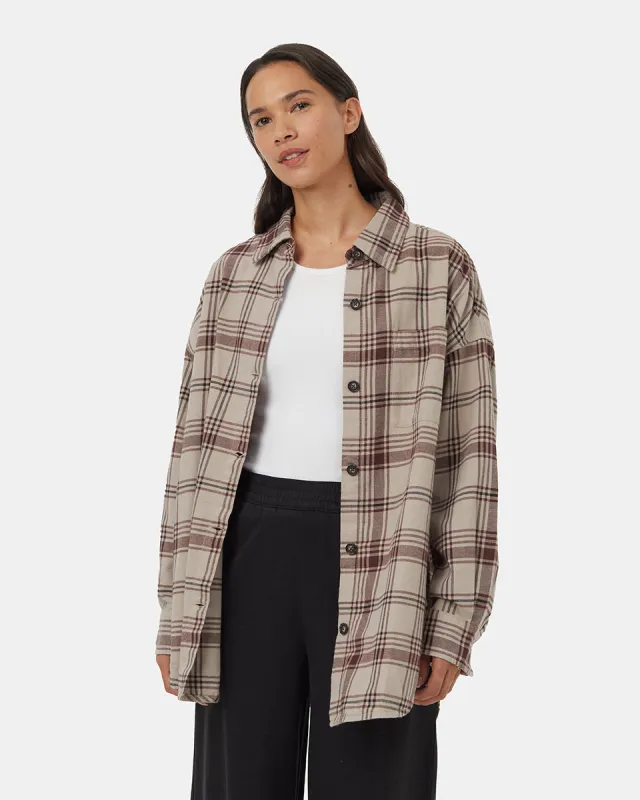 Tentree Women's Fernwood Flannel Shirt made by tentree