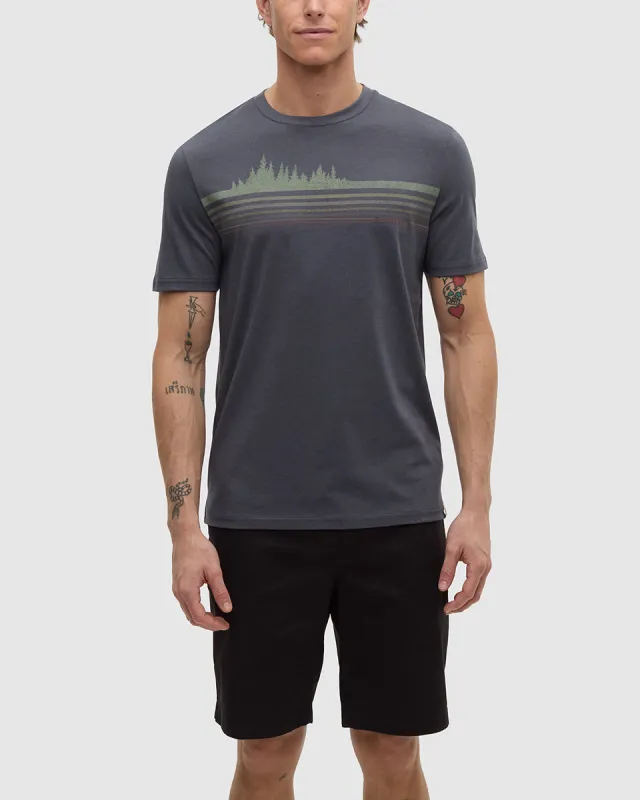 Tentree Men's Tentree Men's Wildfire Retro Treeline T-Shirt made by tentree
