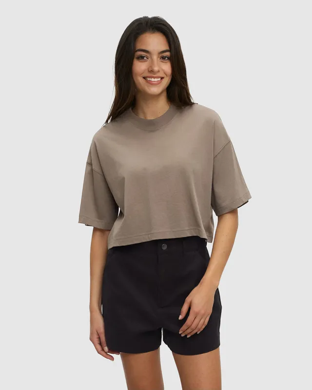 Laurelwood Crop T-Shirt made by tentree