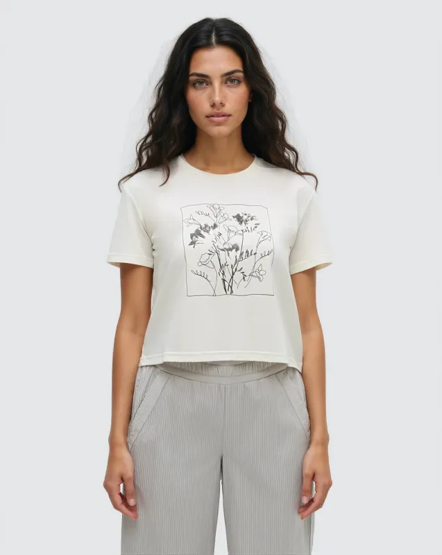 Floral Crop T-Shirt made by tentree