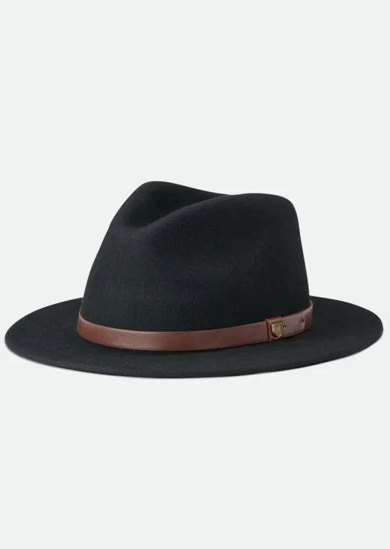 Brixton Unisex Messer Fedora Hat made by Brixton