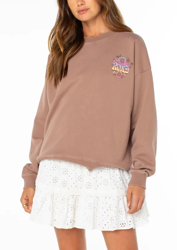 Roxy Women's Lineup Oversized Crewneck Sweater made by Roxy