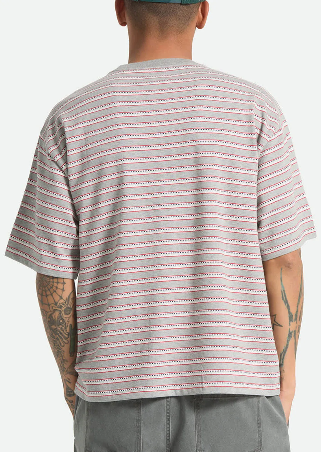 Brixton Men's Poolside Pique Box Crop T-shirt sold by Prfo product image thumbnail 4
