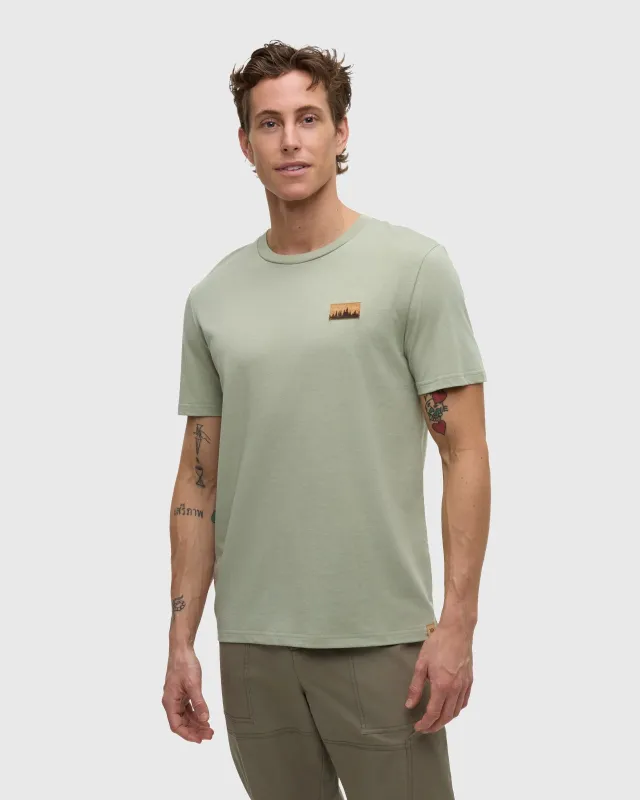 Tentree Men's Juniper Cork Patch T-Shirt made by tentree