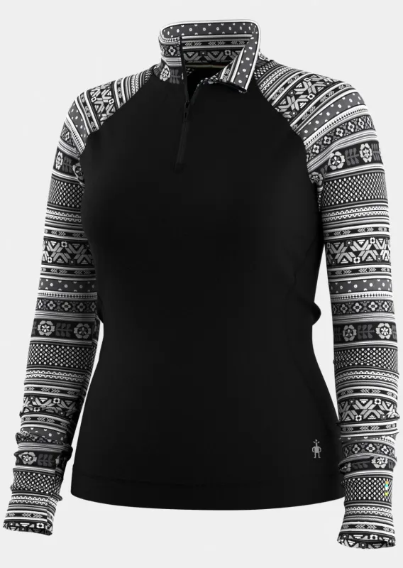 Smartwool Women's Classic Thermal Merino 1/4 Zip Base Layer Top made by Smartwool