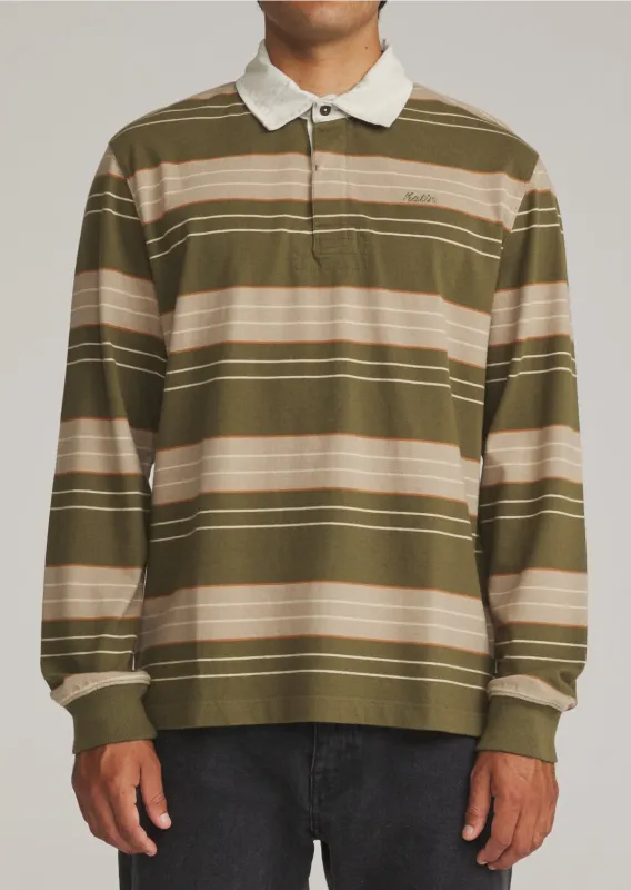 Katin Men's Greg Long Sleeve Rugby Polo made by Katin