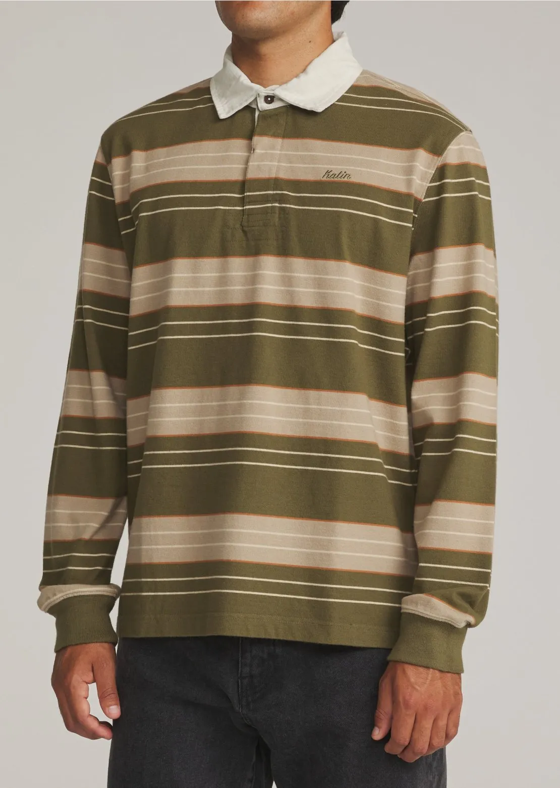 Katin Men's Greg Long Sleeve Rugby Polo sold by Prfo product image thumbnail 2