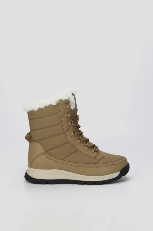 Cougar Women Front Lace Winter Boots Burro made by Cougar