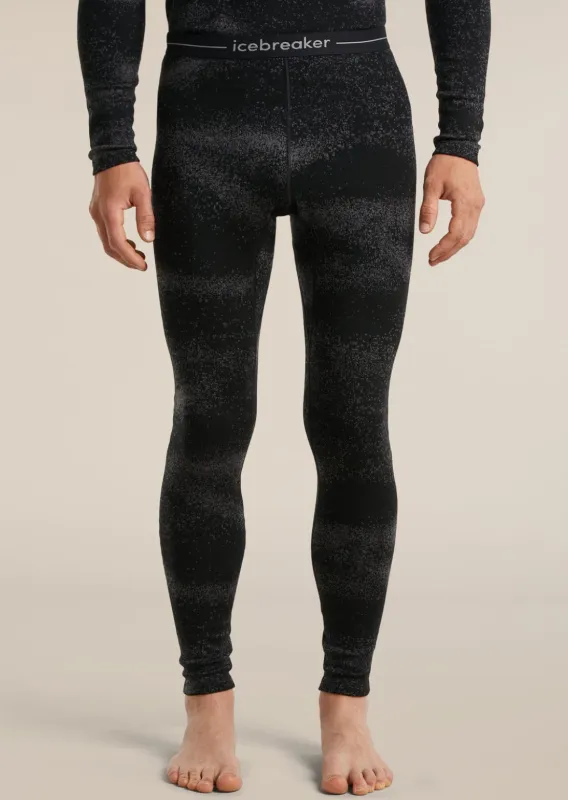 Icebreaker Men's Merino 260 Oasis Vertex Chillwave Leggings made by Icebreaker