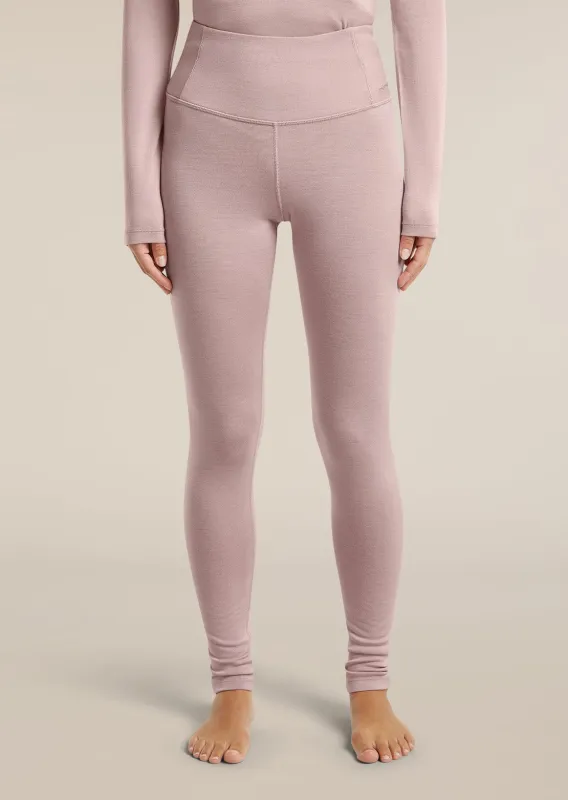 Icebreaker Women's Merino 260 Oasis High Rise Leggings made by Icebreaker