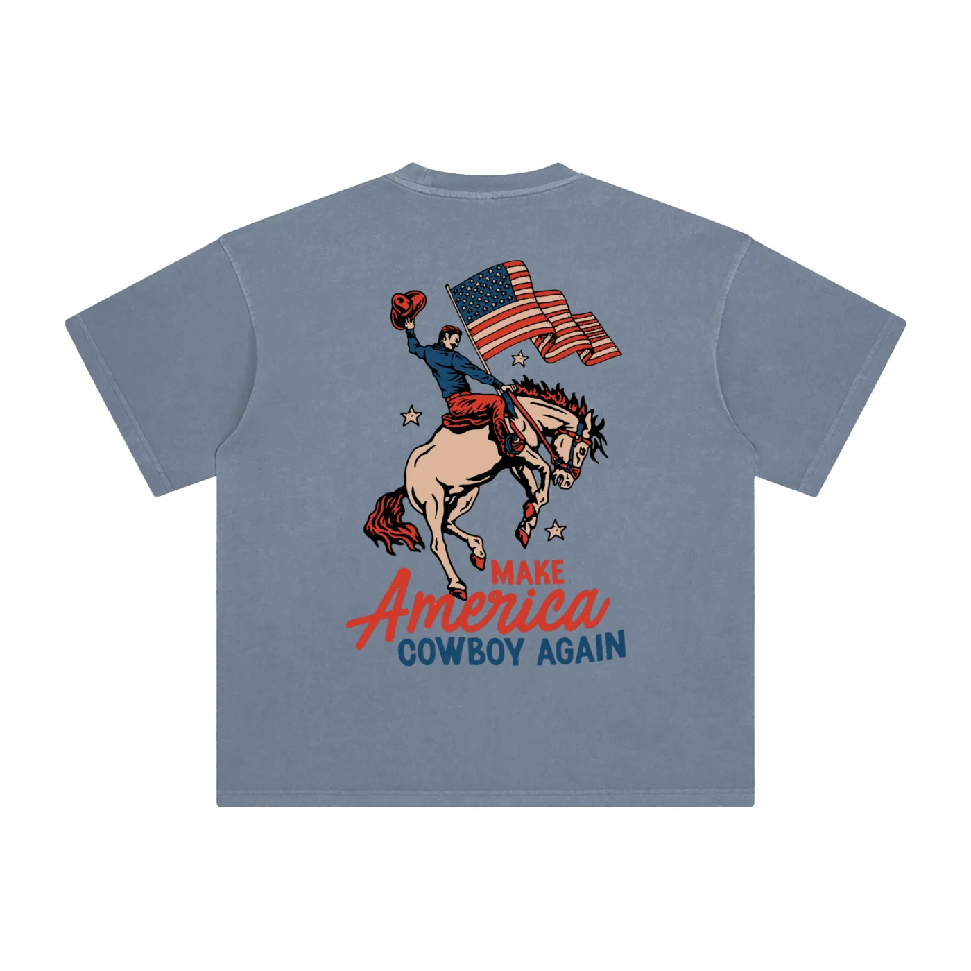 Make America Cowboy T-Shirt sold by Tailspin Supply Co. product image thumbnail 2