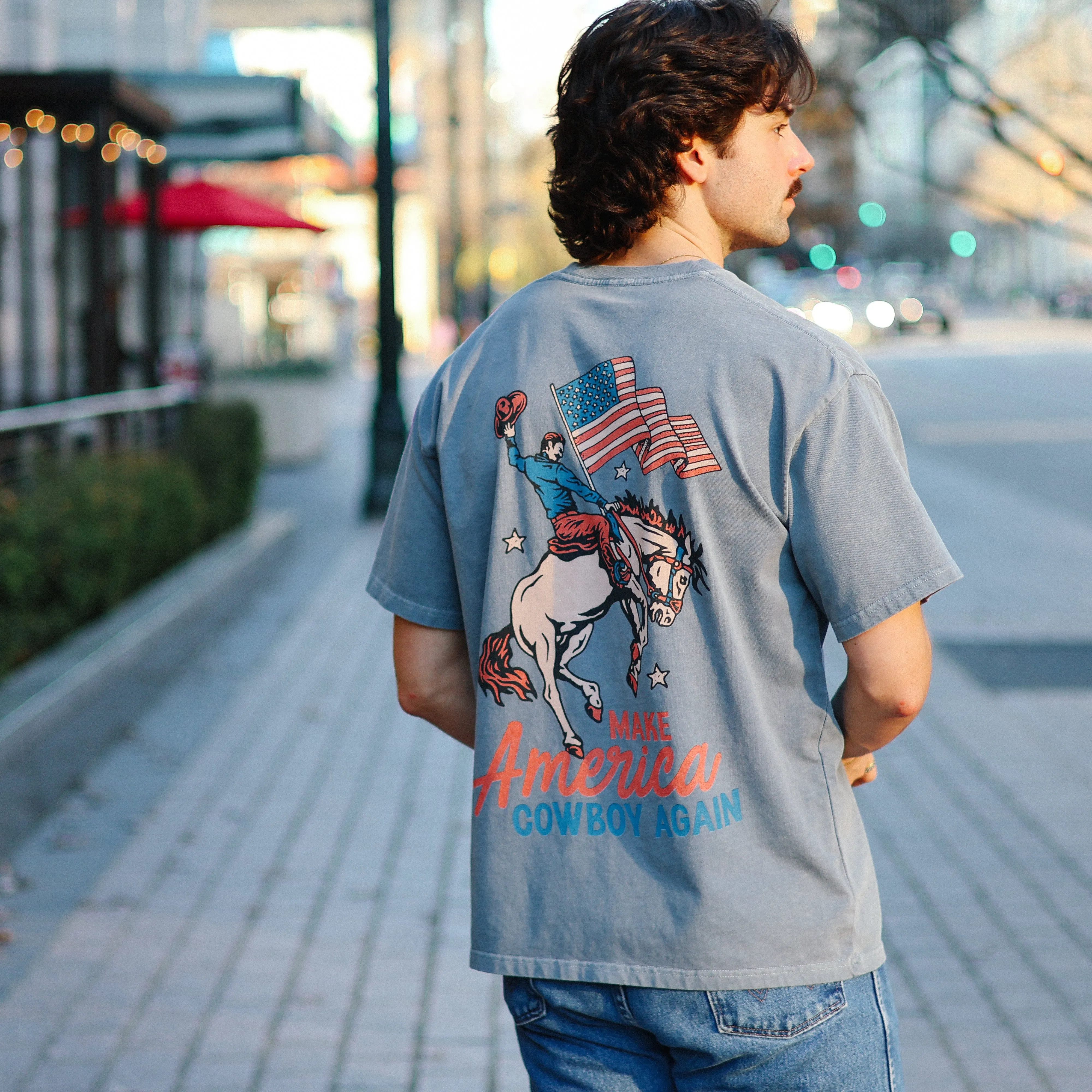 Make America Cowboy T-Shirt sold by Tailspin Supply Co. product image thumbnail 5