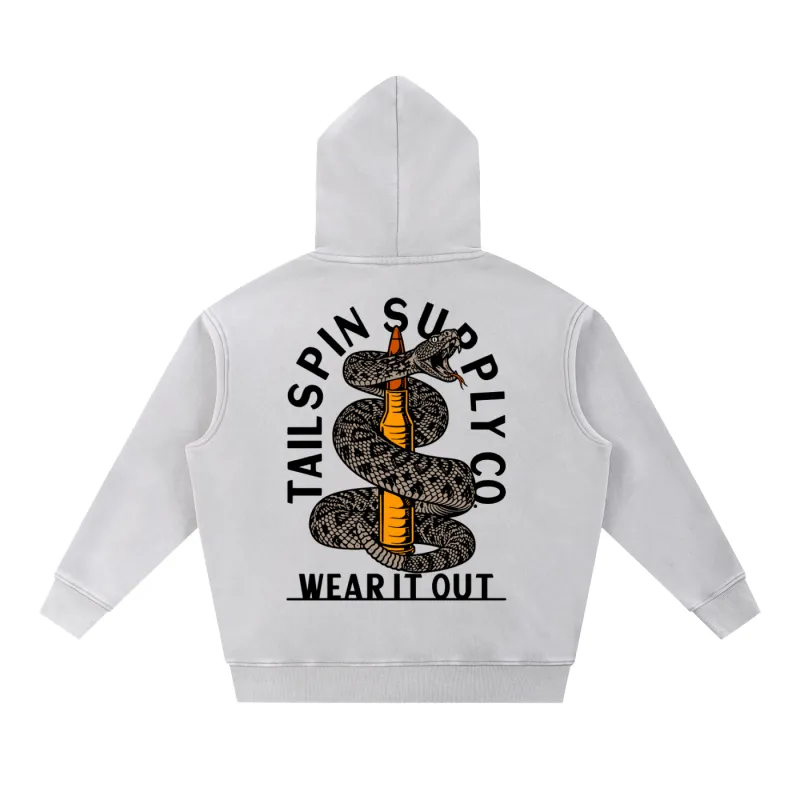 Wear It Out Snake Hoodie made by Tailspin Supply Co.