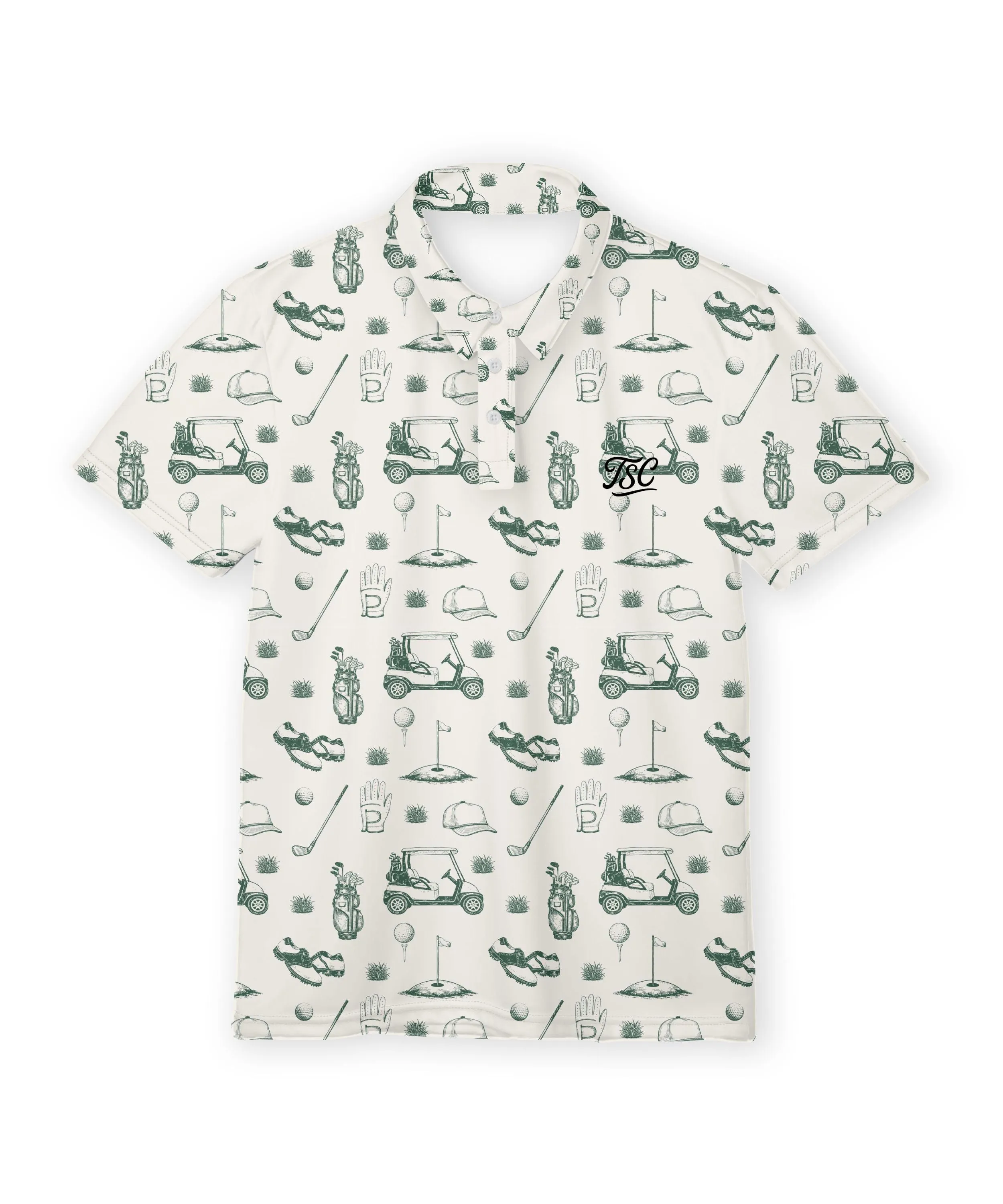 Country Clubbin' Performance Golf Polo sold by Tailspin Supply Co.