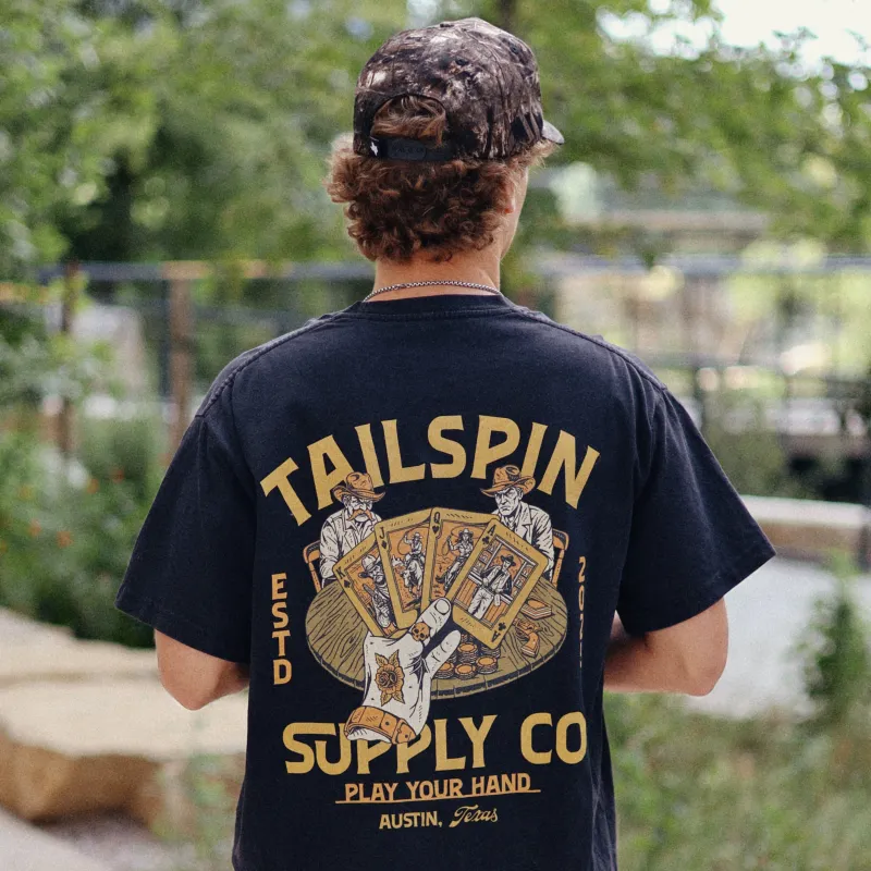 Play Your Hand T-Shirt made by Tailspin Supply Co.