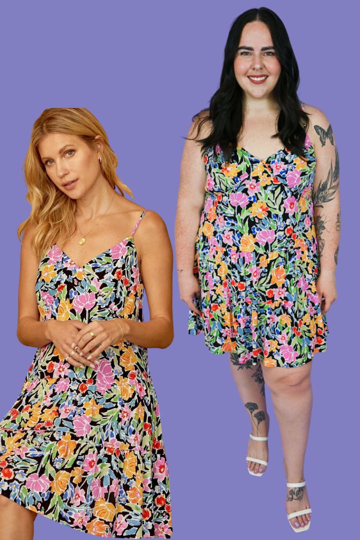 Floral Print Mini Dress (S-3X) sold by Valencia Boutique