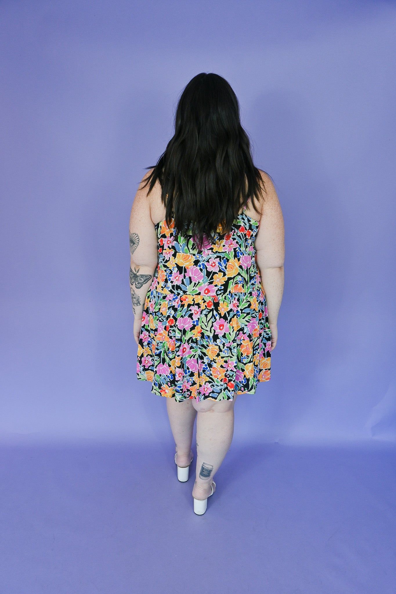 Floral Print Mini Dress (S-3X) sold by Valencia Boutique product image thumbnail 3