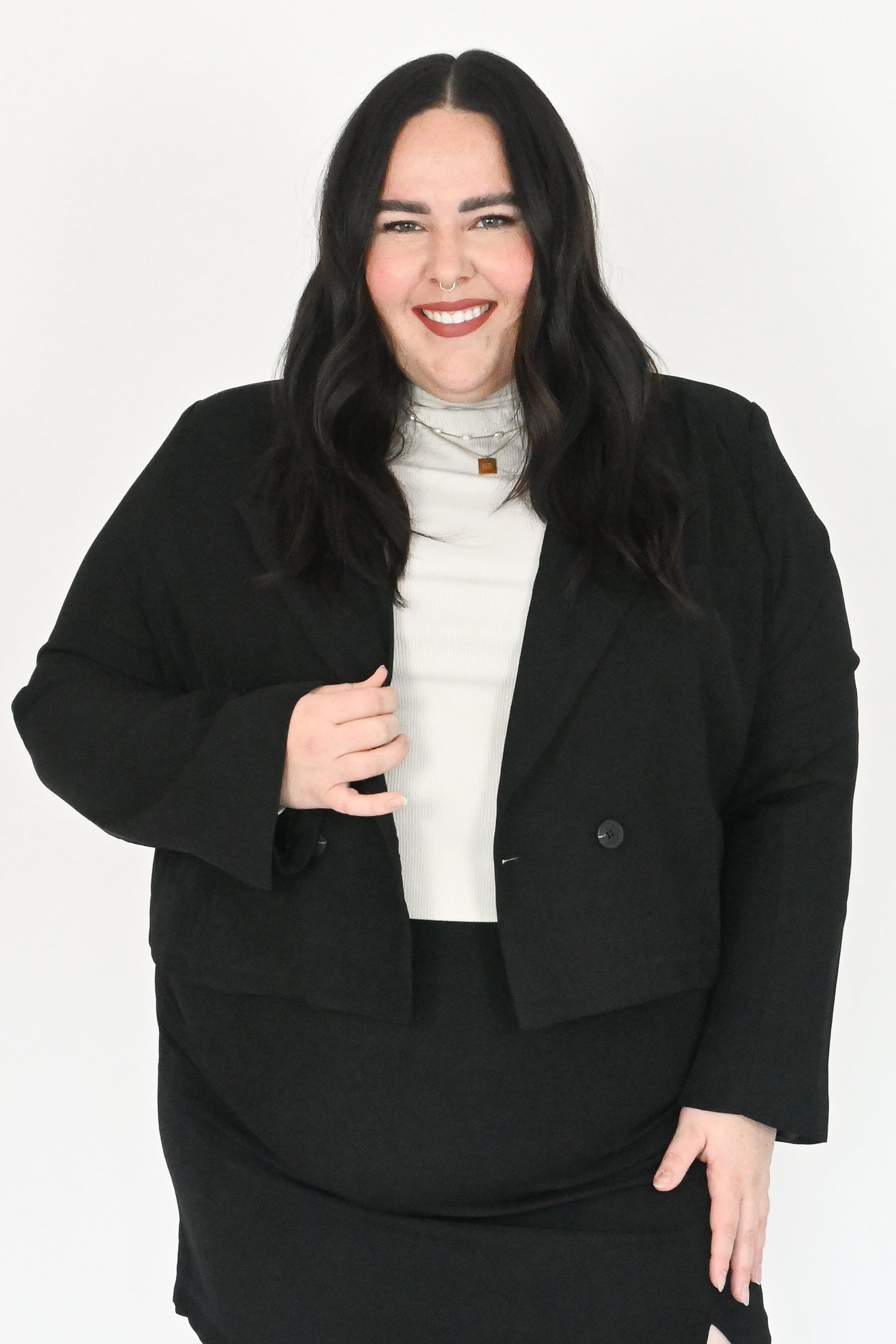 CURVE Cropped Blazer sold by Valencia Boutique