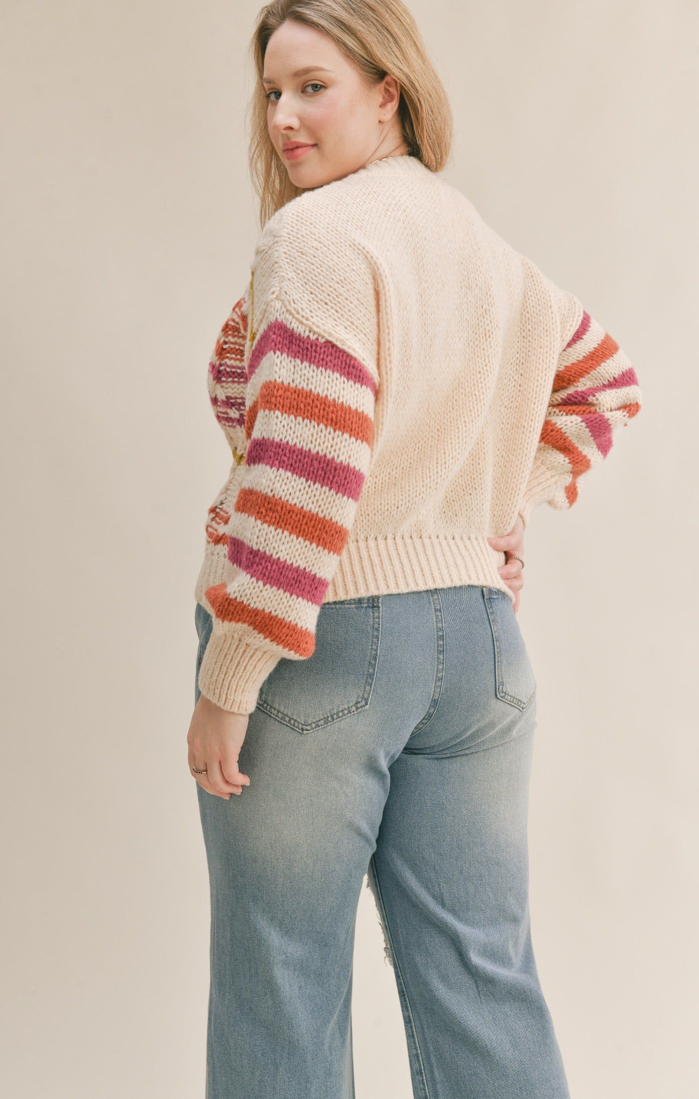 CURVE Ruby Striped Sweater sold by Valencia Boutique product image thumbnail 4