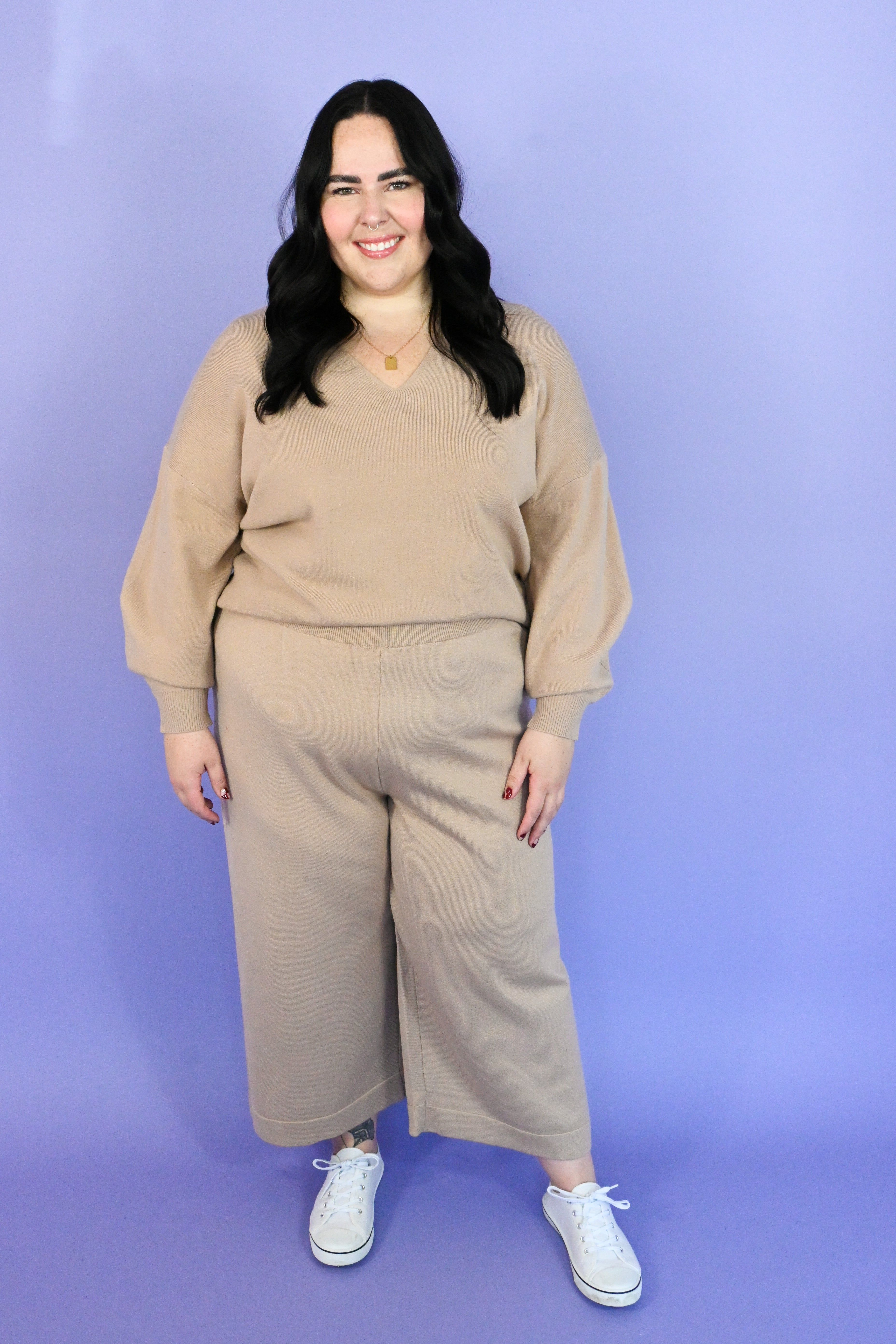 CURVE Knit Cropped Pant sold by Valencia Boutique