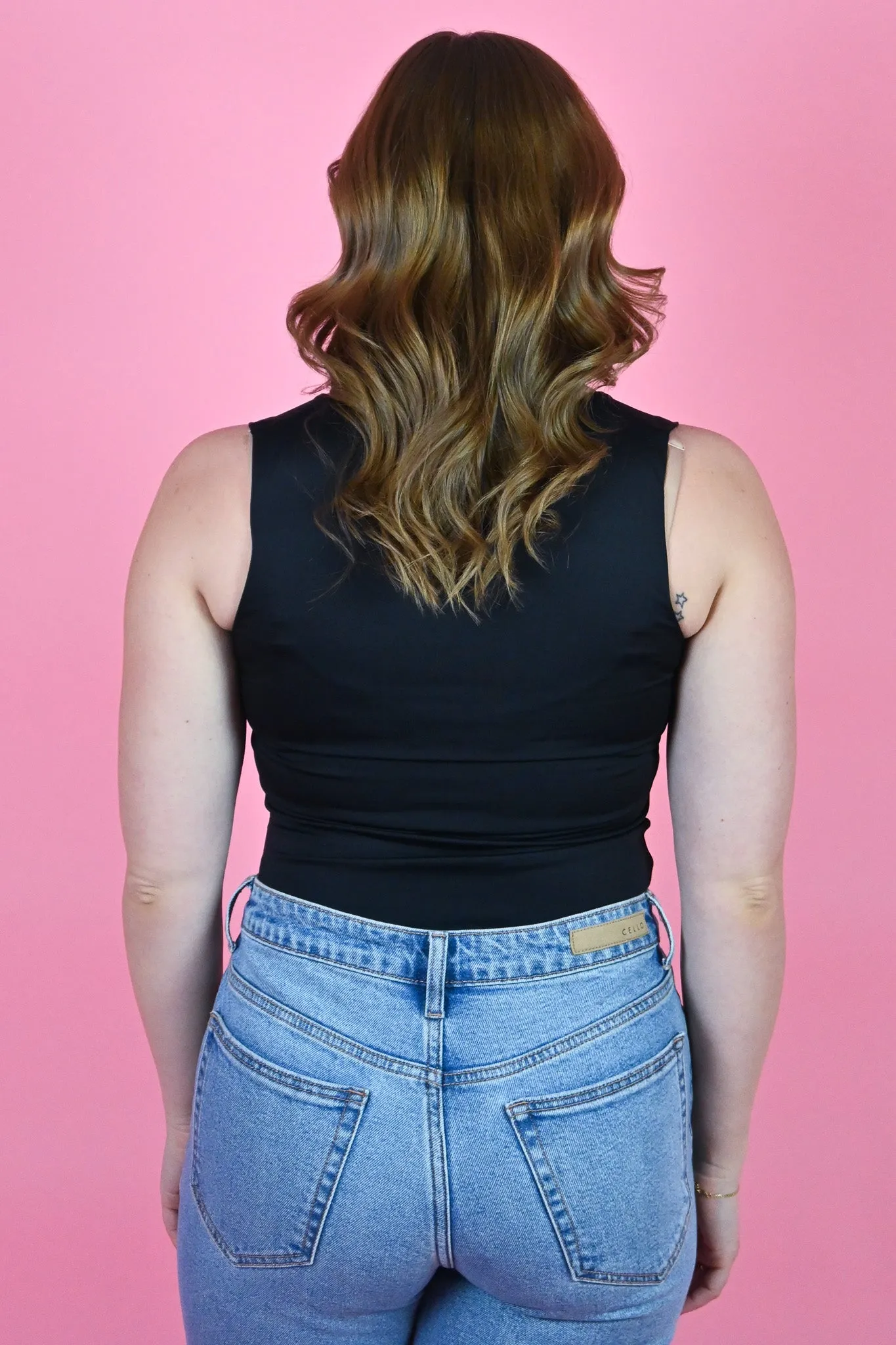 Clare Square Neck Bodysuit (2 colors) sold by Valencia Boutique product image thumbnail 4