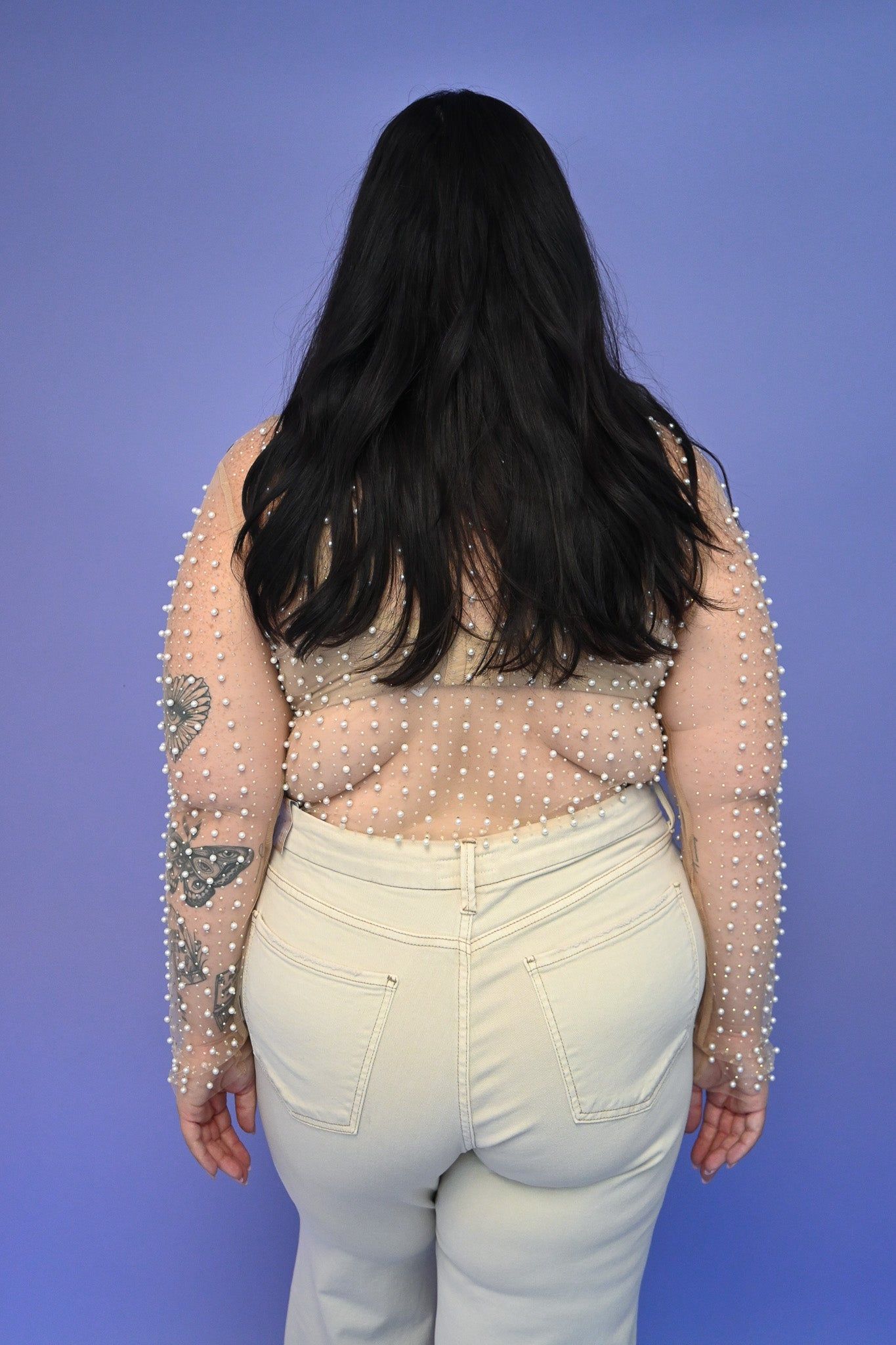 Sheer Pearl Top (S-3X) sold by Valencia Boutique product image thumbnail 4