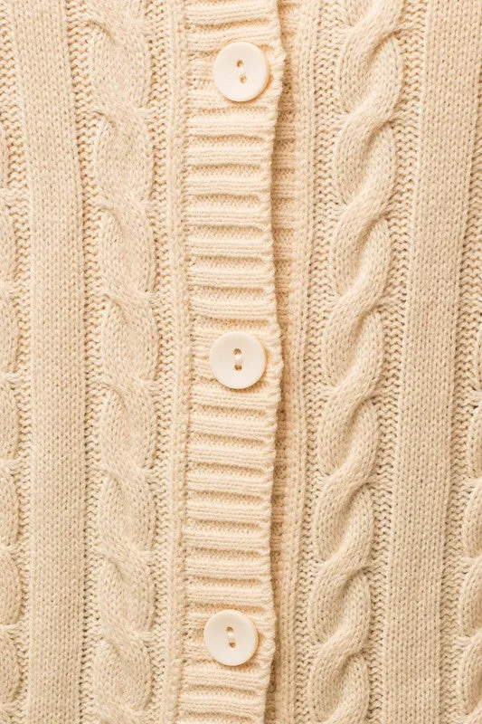 CURVE Cable Knit Vest sold by Valencia Boutique product image thumbnail 4