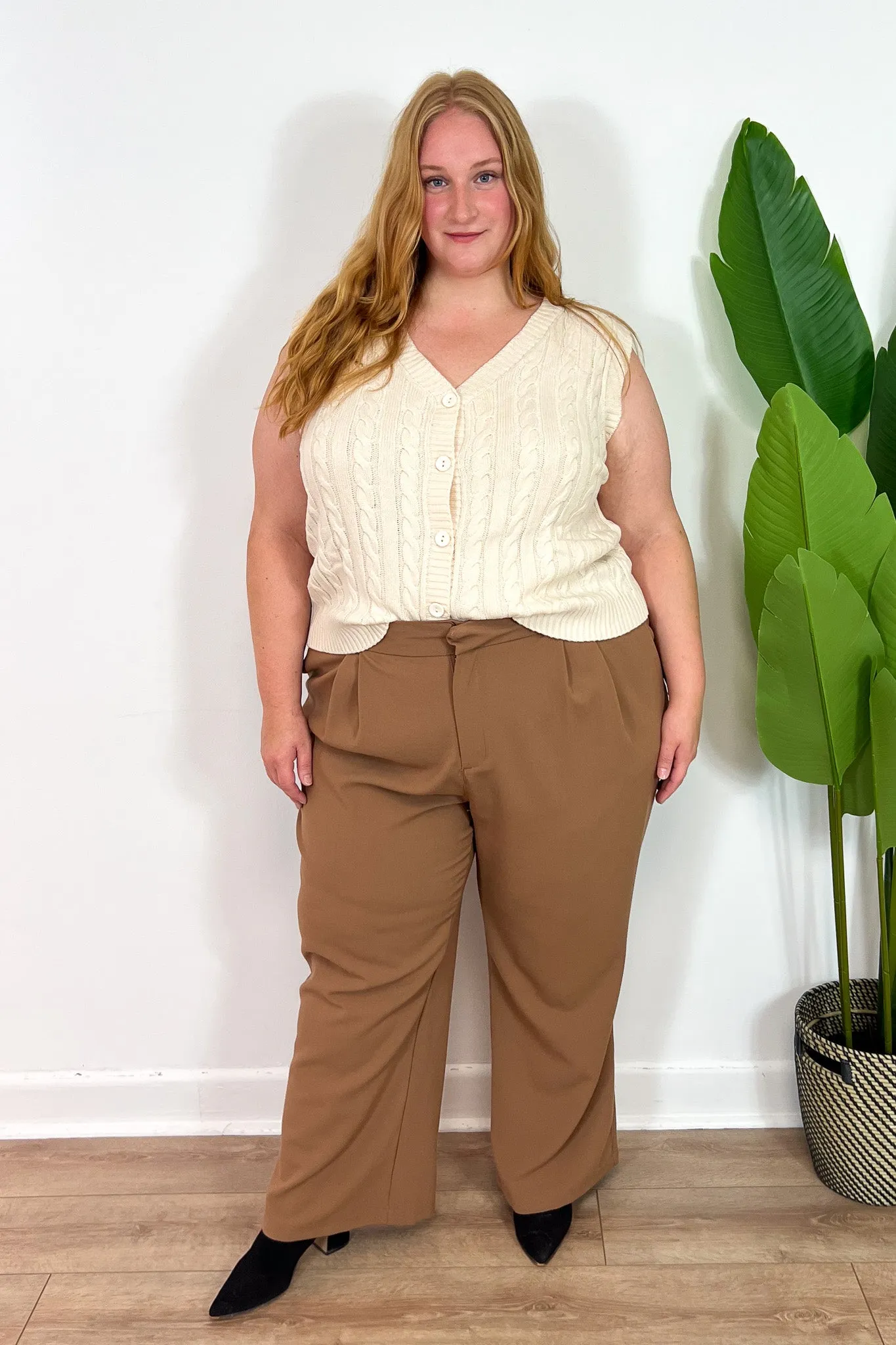 CURVE Cable Knit Vest sold by Valencia Boutique product image thumbnail 3