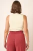 CURVE Mock Neck Ribbed Top sold by Valencia Boutique