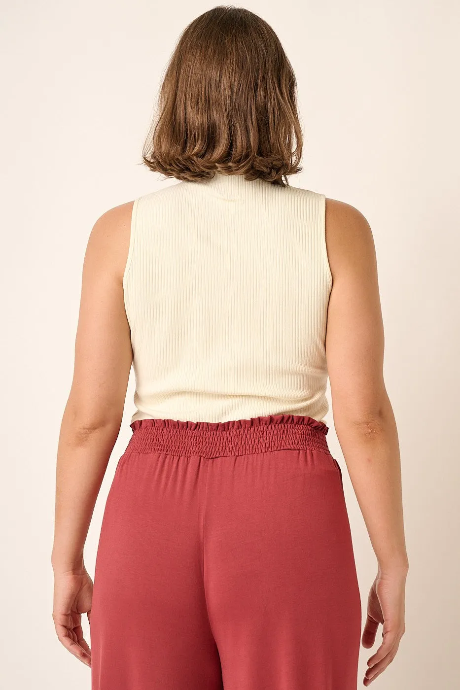 CURVE Mock Neck Ribbed Top sold by Valencia Boutique product image thumbnail 2