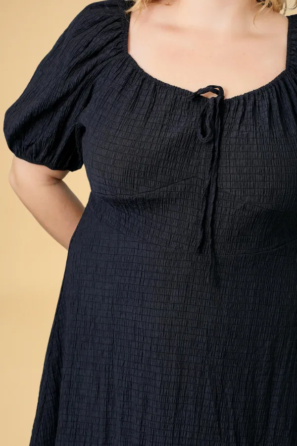 CURVE Textured Midi Dress sold by Valencia Boutique product image thumbnail 2