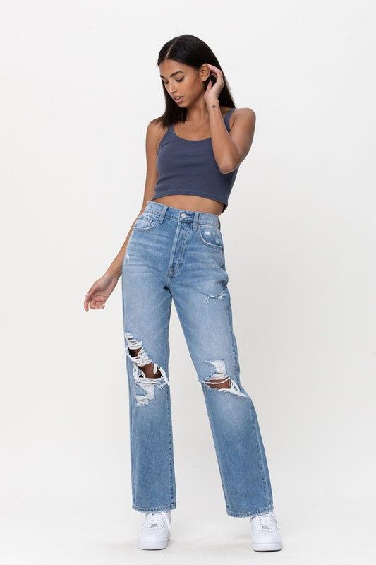 High Rise Mom Jean sold by Valencia Boutique product image thumbnail 2