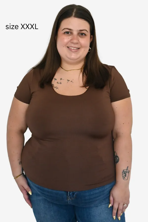 CURVE Scoop Neck Tee sold by Valencia Boutique product image thumbnail 5