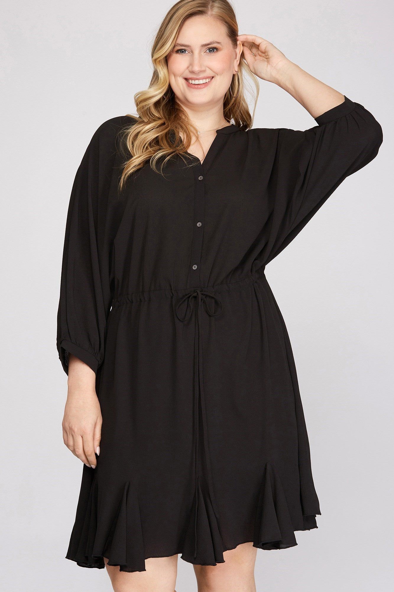 CURVE Flouncy Mini Dress sold by Valencia Boutique