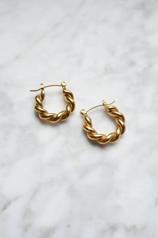 Twisted Hoop sold by Valencia Boutique