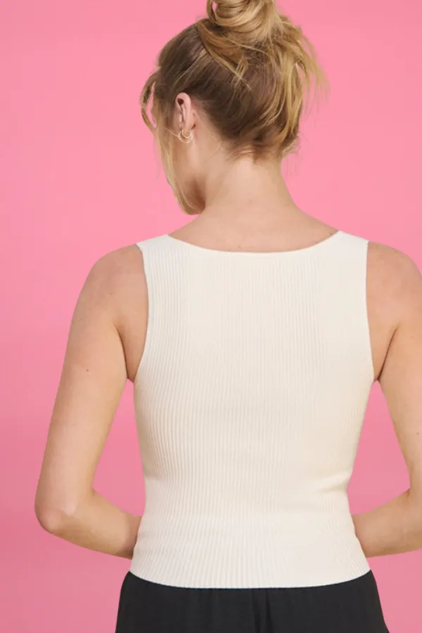 Square Neck Compression Tank sold by Valencia Boutique product image thumbnail 3