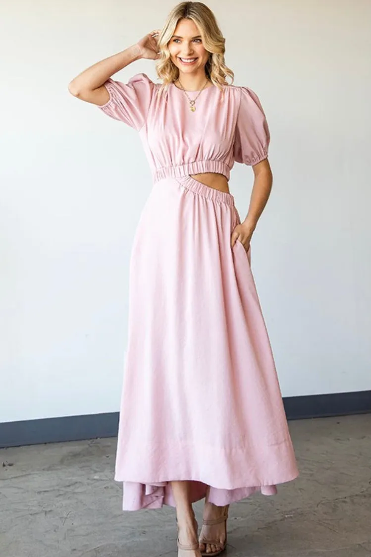 Cut Out Midi Dress sold by Valencia Boutique product image thumbnail 3