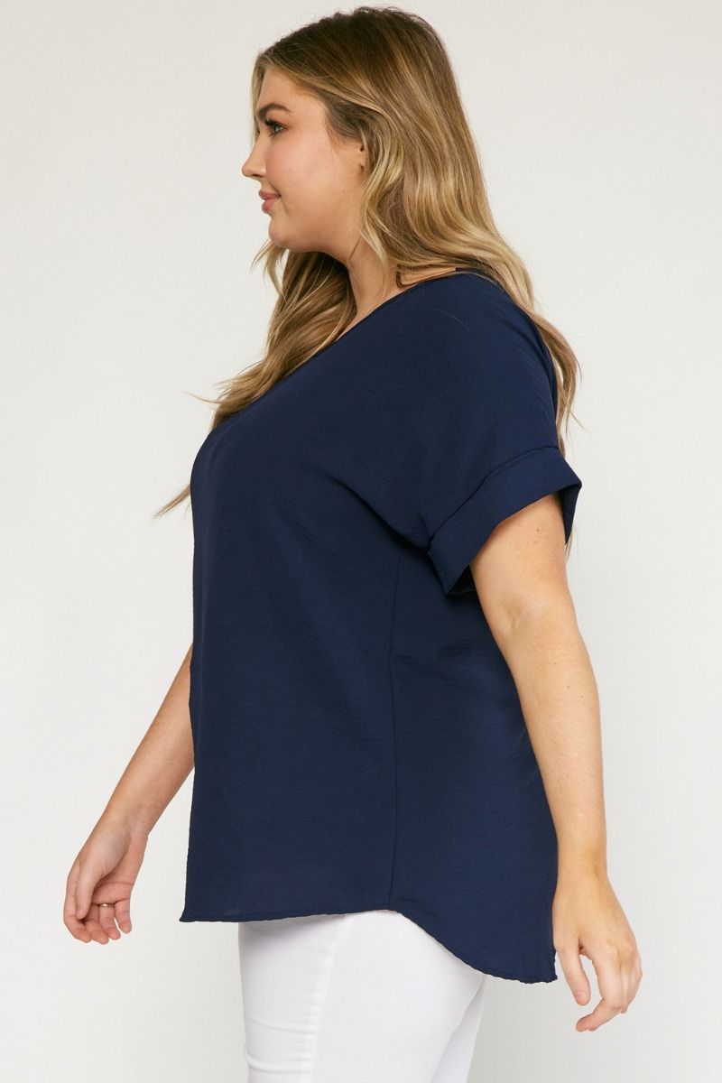 T-Shirt Blouse (S-2X) sold by Valencia Boutique product image thumbnail 2