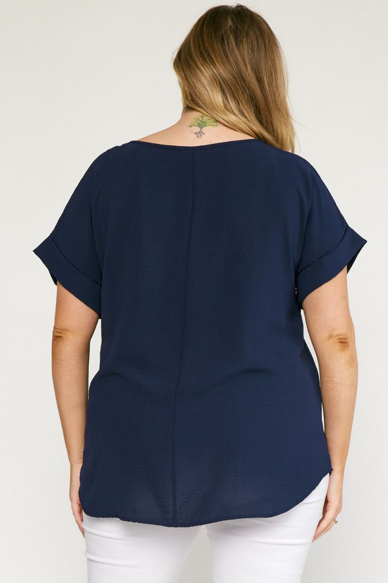 T-Shirt Blouse (S-2X) sold by Valencia Boutique product image thumbnail 3