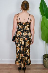 Satin Floral Print Midi sold by Valencia Boutique