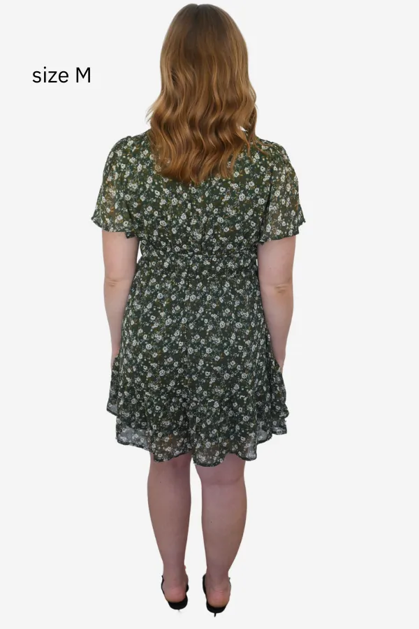 Ditsy Floral Fit & Flare Dress sold by Valencia Boutique product image thumbnail 5